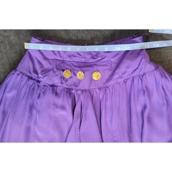 Vintage 70s Hippy Genie Belly Dancing Pants Purple Harem Small‎ Funky Unique - Picture 5 of 13
